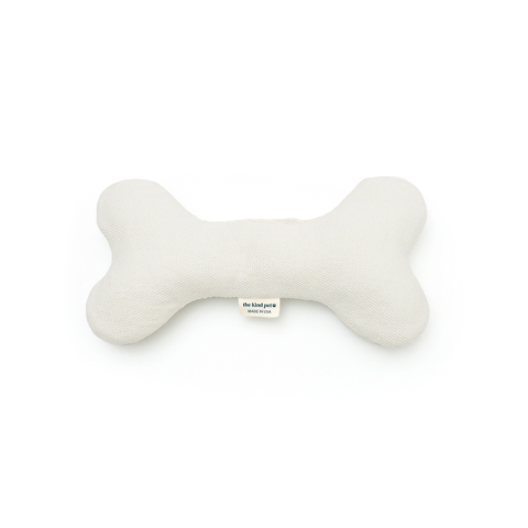 Dog Toy Bone in Ivory by The Kind Pet