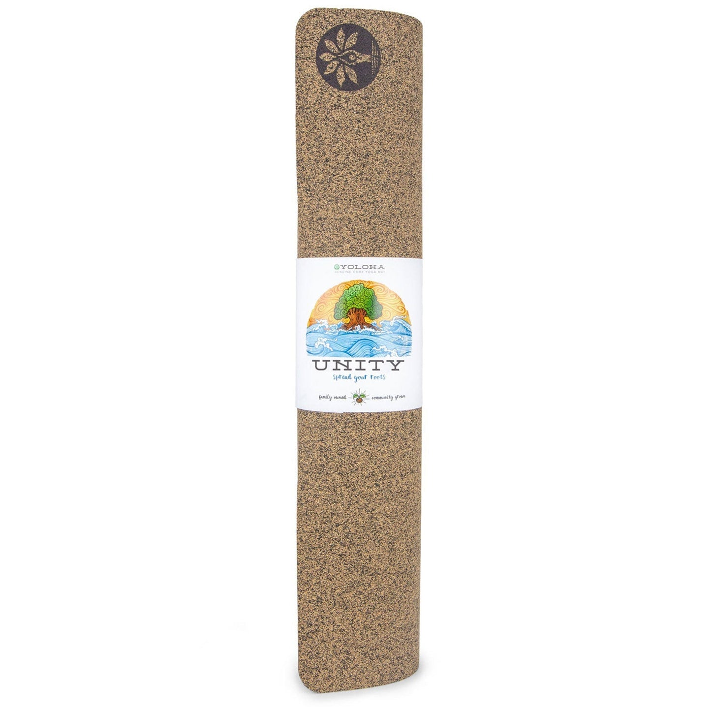 Unity XL Cork Yoga Mat Rolled